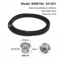 8066184 341241 Washer Drive Belt Power Transmission Replaces Part For Washing Machine Drye 341241 Washer Drive Belt Power