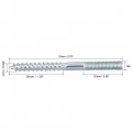 Uxcell M6x25mm Hanger Bolts Double Head Dowel Screw For Wood Furniture 10pcs