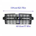 Waltyotur Replacement For Silverado 1500 2019 2020 2021 Front Upper Grille Black With Chrome Molding