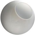 14 In White Acrylic Globe With 5 25 Neckless Opening American 3201-14020-003 
