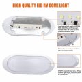 12v Led Rv Pancake Light Surface Mount 3400k Warm White Interior Ceiling Dome With On Off Switch For Motorhomes Camper Boat