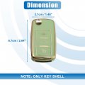 X Autohaux Silicone Smart Key Fob Case Cover For Volkswagen Tiguan 2010-2017 Shell Protector Keyless Green