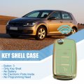 X Autohaux Silicone Smart Key Fob Case Cover For Volkswagen Tiguan 2010-2017 Shell Protector Keyless Green