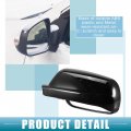 A Absopro Rearview Mirror Cover Cap No 3b0857538b Side Door For Volkswagen Jetta 1998-2004 Abs Plastic Glossy Black 1 Pair