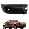 Black Rear Bumper End Left Side Replacement For F250 F350 F450 Super Duty 2008-2016 With Park Assist Sensors Hole Fo1104123 