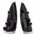 Vms Racing 03-07 Clear Side Mirror Led Lights Assembly Lenses 2pc Piece Set Kit Compatible With Ford Superduty Excursion Sml