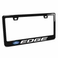 Ipick Image For Ford Edge Black Real 3k Carbon Fiber Finish Abs Plastic License Plate Frame