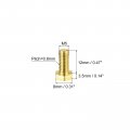 Uxcell Brass Hex Bolts M5x12mm 10pcs Fully Thread Grade 4 8 Solid Hexagon Head Bolt Machine Screws For Machinery