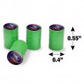 Red Baby Dragon Valve Stem Caps For Tire Rim Wheel Aluminum Green