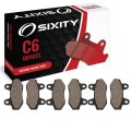 Sixity C6 Front Rear Ceramic Brake Pads For Hyosung Gv650 2006-2011 Complete Set 