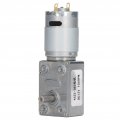 Dc Gear Motor Reversible High Torque Turbine Worm Double Shafts Self Locking Turbo 12v Cw Ccw Geared Permanent Magnet Motors