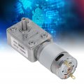 Dc Gear Motor Reversible High Torque Turbine Worm Double Shafts Self Locking Turbo 12v Cw Ccw Geared Permanent Magnet Motors