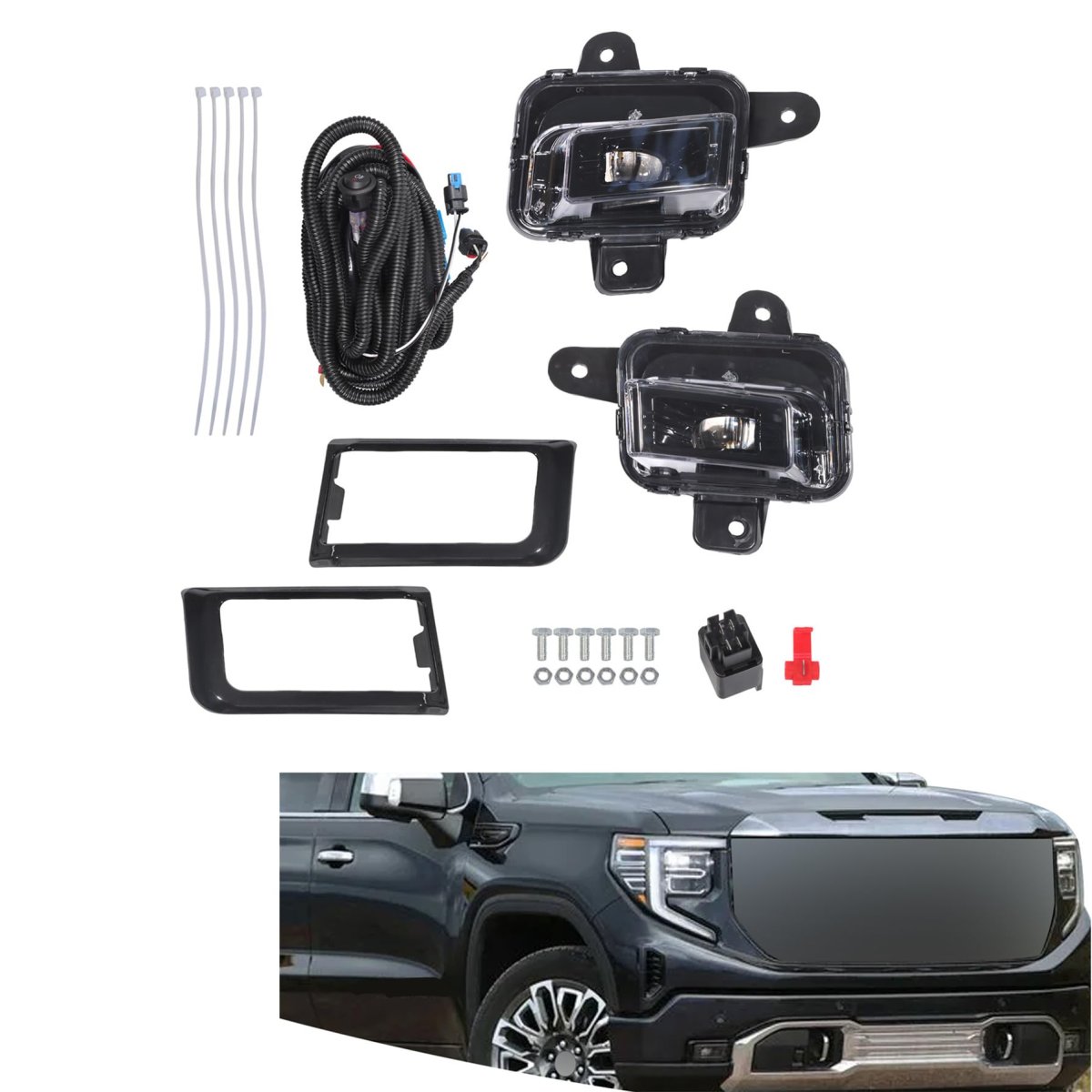 Front Fog Light Replacement For Sierra 1500 2023-2025 84878758 84878757 Right Left Side Driving Lamps