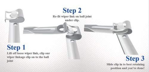 Vw Passat Bora Beetle Golf Lupo Windscreen Wiper Linkage Motor Repair Clip X8r3