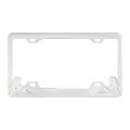 Chrome License Plate Frame With Lady Figure Silhouettes Polished Alloy Steel For Standard Car Plates 12 5 In X 6 875 Model 
