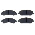 Front Ceramic Brake Pad Set For 2014 Gmc Savana 1500 And 2500 Replacement 19286282 Integrally Molded Friction Material Standard 