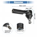 X Autohaux 2pcs Front Outer Tie Rod End Links Steering Suspension Kit Ford Escape 2001-2009 For Mazda Tribute Es3631