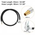 X Autohaux 1 Set 80cm 31 5 Tire Valve Connect Pipe Air Chuck Inflator Tyre Hose Undeflatable Connector With 2pcs Adapters
