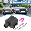 Uxcell 1 Set No 8t0973702 6e0973702 2 Pin Abs Sensor Connector Adapter Plug Clip Kit Replacement For Vw Audi