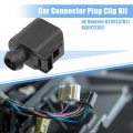 Uxcell 1 Set No 8t0973702 6e0973702 2 Pin Abs Sensor Connector Adapter Plug Clip Kit Replacement For Vw Audi