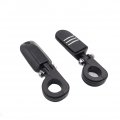 1 25 In Flame Foot Peg P Clamp Mounting Bracket For Roadstar Vulcan Billet Aluminum And Rubber Motorcycle Footrests Black 