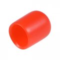 20pcs Rubber End Caps 9 5mm 3 8 Id Vinyl Round Cap Cover Screw Thread Protectors Red 