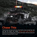 35 In Led Chase Light Bar With White Sequential Scanner Red Tail Brake And Amber Turn Signal Ip67 Waterproof For Atv Utv Truck