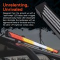 35 In Led Chase Light Bar With White Sequential Scanner Red Tail Brake And Amber Turn Signal Ip67 Waterproof For Atv Utv Truck