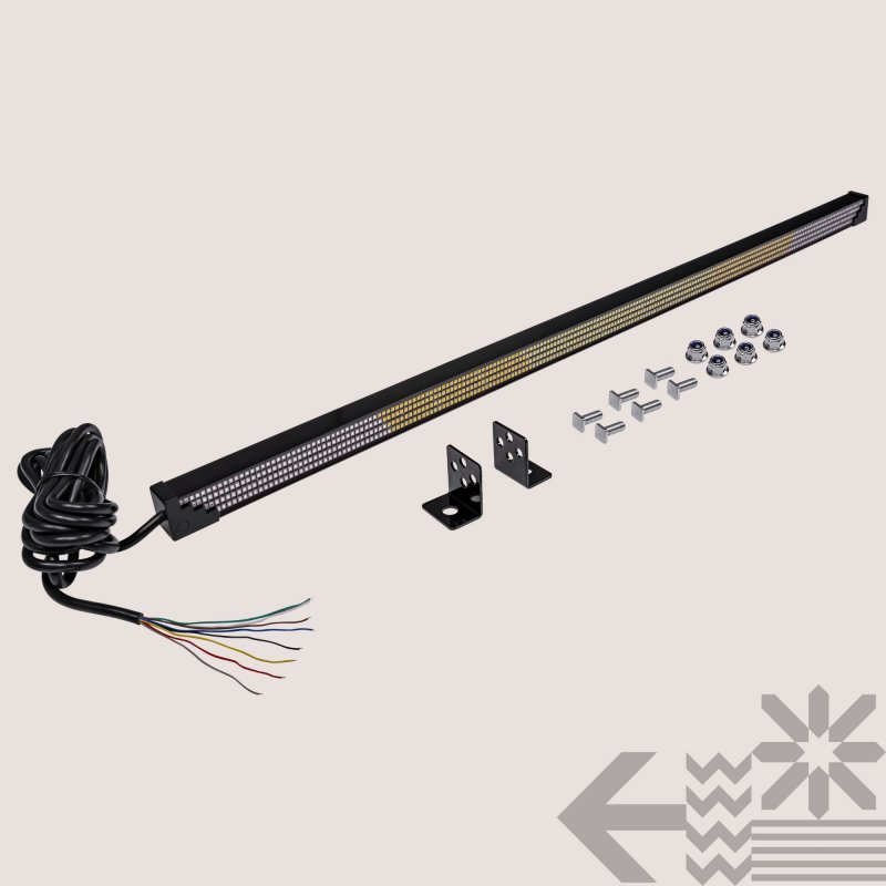 35 In Led Chase Light Bar With White Sequential Scanner Red Tail Brake And Amber Turn Signal Ip67 Waterproof For Atv Utv Truck