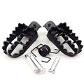 Tc-motor Aluminium Black Footpegs Pegs Footrest Foot Rest For Pit Dirt Motor Bike Motorcycle Pw50 Pw80 Tw200 Xr50r Crf50 Crf70 