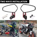 Universal Red Motorcycle Billet Aluminum 7 8 22 Bar End Side Rear View Mirrors