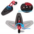 Universal Red Motorcycle Billet Aluminum 7 8 22 Bar End Side Rear View Mirrors