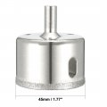 Uxcell 2pcs 45mm Diamond Drill Bit Hole Saw For Glass Tile Marble Fiberglass Ceramic Stone Bottles Pots