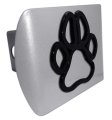 Dog Paw Print All Metal Brushed Chrome Hitch Cover For Trucks And Suvs Fits Standard 2 In Trailer Receivers Premium 