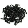 Electronics-salon 100pcs M3 X 15mm Nylon Machine Screw Black Combination Phillips-slotted Drive Pan Head Metric