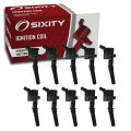 10 Pc Ignition Coils For Ford E 350 Econoline Club Wagon 1997 To 2002 6 8l V10 Fixes Misfire And Rough Idle Direct Fit Oe 