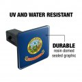 Idaho State Flag Tow Trailer Hitch Cover Plug Insert
