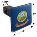 Idaho State Flag Tow Trailer Hitch Cover Plug Insert