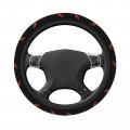 Rock N Roll Guitar Fire Steering Wheel Covers Anti Slip Elasticity Car Accessories Protector Universal 15 Inch For Cars Suv