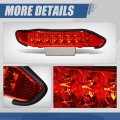 Auto Dynasty Dual Row Led Red Housing 3rd Third Tail Brake Light Lamp Compatible With Xterra Wd22 00-04