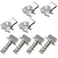 Hoypeyfiy 4pcs W716006s439 Engine Cover Retainers Shield Thumb Pins With Screws Nuts Replacement For Ford Explorer F Series 150 