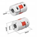 Uxcell 2pcs Shaft Coupling 10mm To Bore L35xd25 Flexible Coupler Joint For Servo Stepped Motor