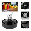 6 Fins Bl480 Blender Blade Suitable For Nutri Nin-ja Auto Iq Bl480-70 Bl481-70 Bl482-70 Bl450-70 Bl454-70 Assembly Fits 18 24