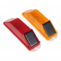 Childweet 2pcs Solar Warning Light Flash Led Strobe Night Lamp Road Safety Sign Sensitive Caution Car Major Contour 