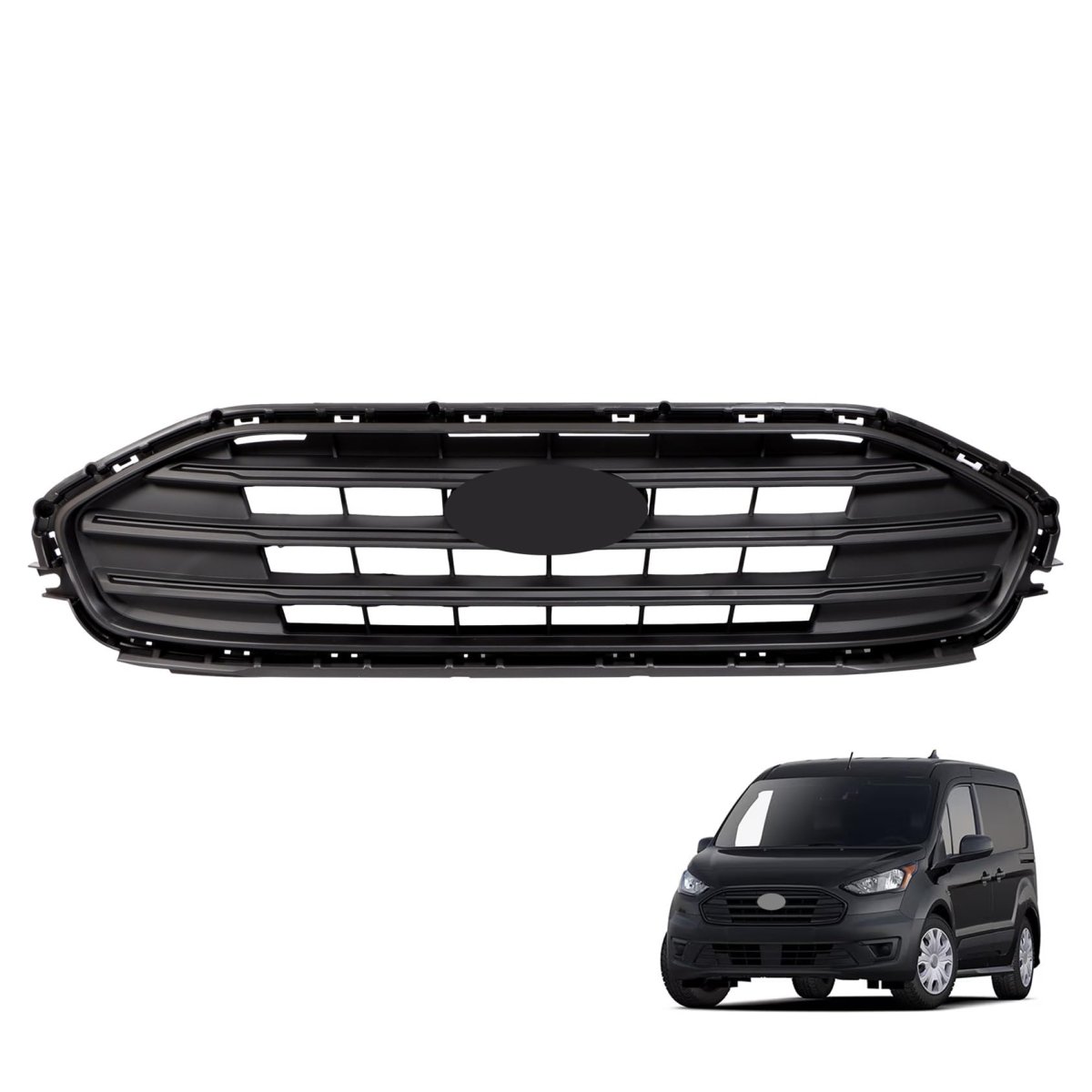 Front Upper Bumper Grille Replacement For Transit Connect 2019-2023 Kt1z-8200-ab