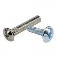 500 Pack Multipurpose Furniture Screws Cabinet Panel Connector Binding Barrels 27mm 1-1 16 Sleeve With 16mm 5 8 Universal Head 