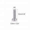Uxcell M3x10mm Machine Screws Pan Phillips Cross Head Screw 304 Stainless Steel Fasteners Bolts 30pcs