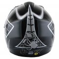 Wow Youth Motocross Helmet Bmx Mx Atv Dirt Bike Spider Web Black Goggles Martian Glove Bundle