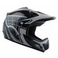 Wow Youth Motocross Helmet Bmx Mx Atv Dirt Bike Spider Web Black Goggles Martian Glove Bundle 