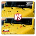 X Autohaux 2 Pcs Front Engine Hood Hinge Cover Trim Exterior Accessories Decoration For Jeep Wrangler Jk Unlimited Sahara